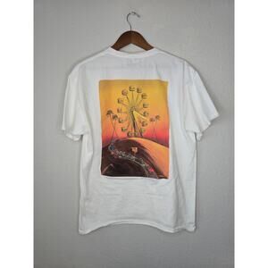 In-N-Out Shirt Mens L 70th Anniversary Vladimir Kush Ferris Wheel White Art Tee